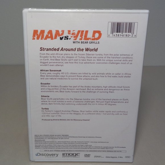 Man Vs. Wild Stranded Around The World New DVD Bear Grylls Discovery Channel - Picture 2 of 4